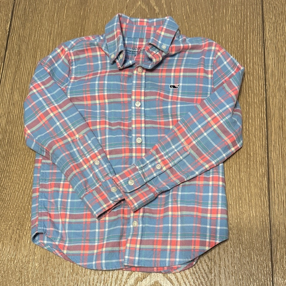 Vineyard Vines Boys Plaid Button Down 5
